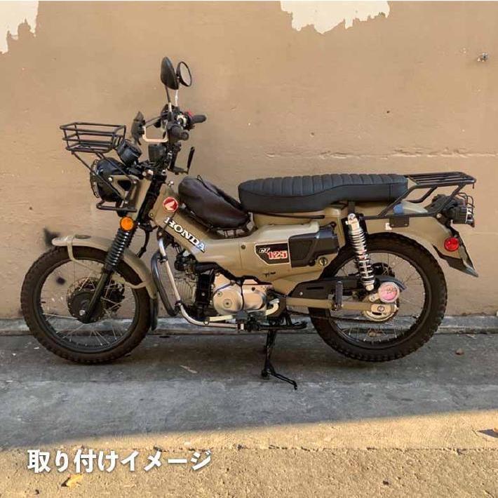 TWR製 HONDA ハンターカブ CT125用 ダブルシート専用 リアキャリア BP-B0266 タンデムツーリング 積載 アクセサリー バイク用品 CT125｜horidashi｜06