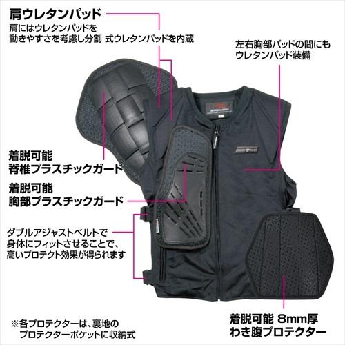 ラフ＆ロード 送料無料 RR10061 ボディープロテクターベスト : アイ