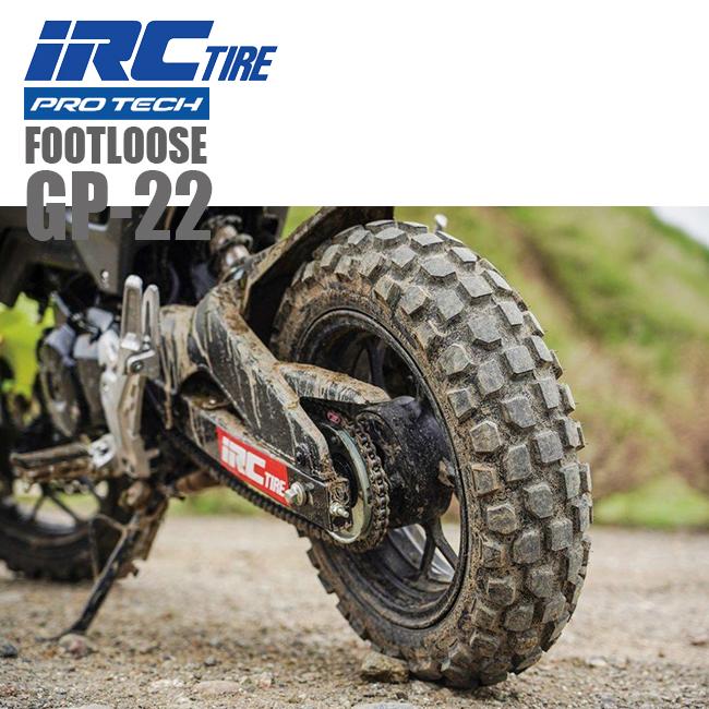 IRC 送料無料 IRC PROTECH FOOTLOOSE GP-22 18inch 120/90-16 63P WT
