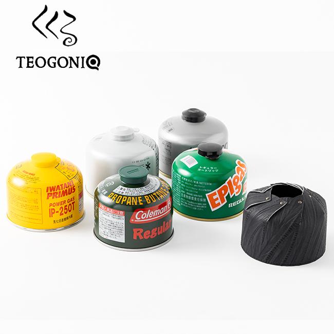 くくる×TEOGONIA テオゴニア OD缶カバー 81106 限定コラボアイテム 絞り柄 黒形状 染め絞り ガス缶 ガスカートリッジ キャンプ | TEOGONIA | 09