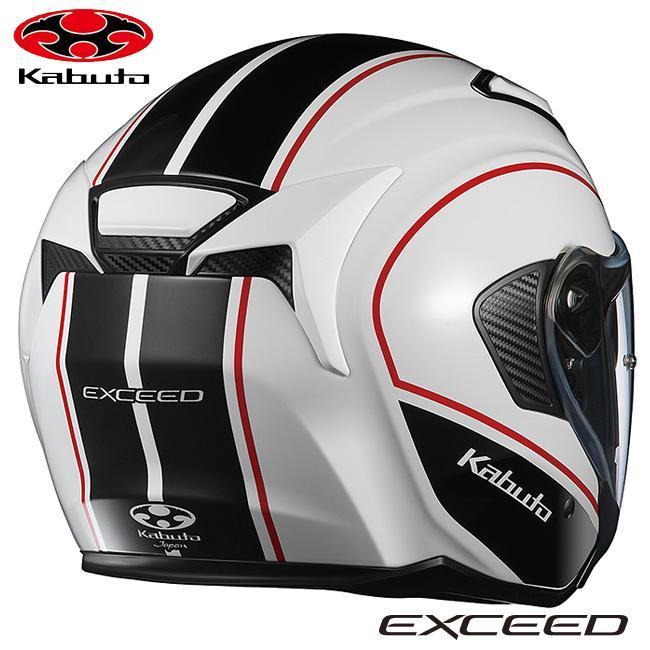 OGK KABUTO オージーケーカブト EXCEED DELIE エクシード デリエ ホワイトブラック XL 61-62cm バイク用 オープンフェイス ヘルメット｜horidashi｜02