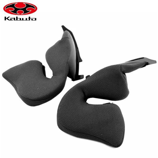 在庫有 OGK KABUTO オージーケーカブト ASAGI チークパッドセット ダークグレー Ｌサイズ 20mm アサギ ヘルメット用 内装 補修パーツ | OGK Kabuto