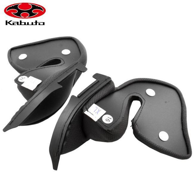在庫有 OGK KABUTO オージーケーカブト ASAGI チークパッドセット ダークグレー Ｌサイズ 20mm アサギ ヘルメット用 内装 補修パーツ | OGK Kabuto | 01