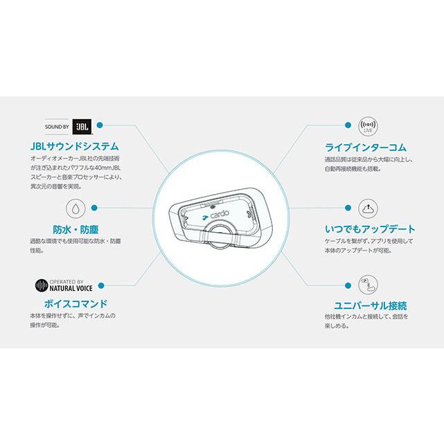 cardo（カルド） 正規品 FREECOM 4X フリーコム4 シングル FRC4X003
