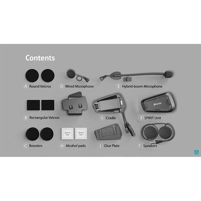Cardo/カルド SPIRIT スピリット シングル オートバイ専用インカム