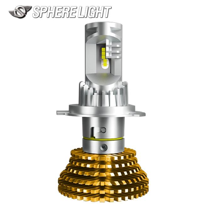 SPHERE/スフィアライト バイク用LEDヘッドライト RIZING3 H4 Hi/Lo 4500K 日本製 耐震 ヒートシンク 防水 防塵 IP6K9K