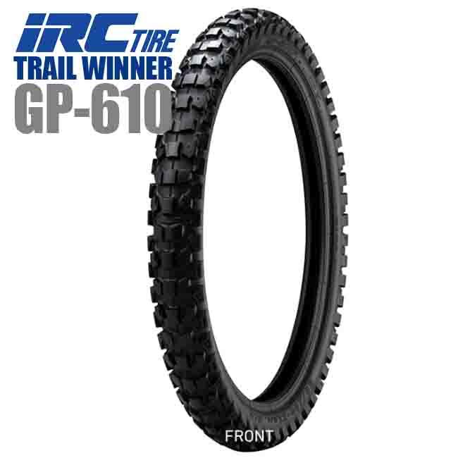 送料無料 IRC TRAIL WINNER GP-610 80/100-19 49P WT フロント用 タイヤ バイクタイヤ ON＆OFF YAMAHA トリッカー｜horidashi｜02