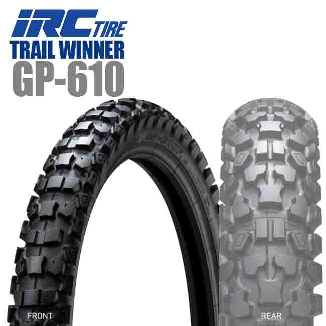 IRC 送料無料 IRC TRAIL WINNER GP-610 80/100-19 49P WT フロント用