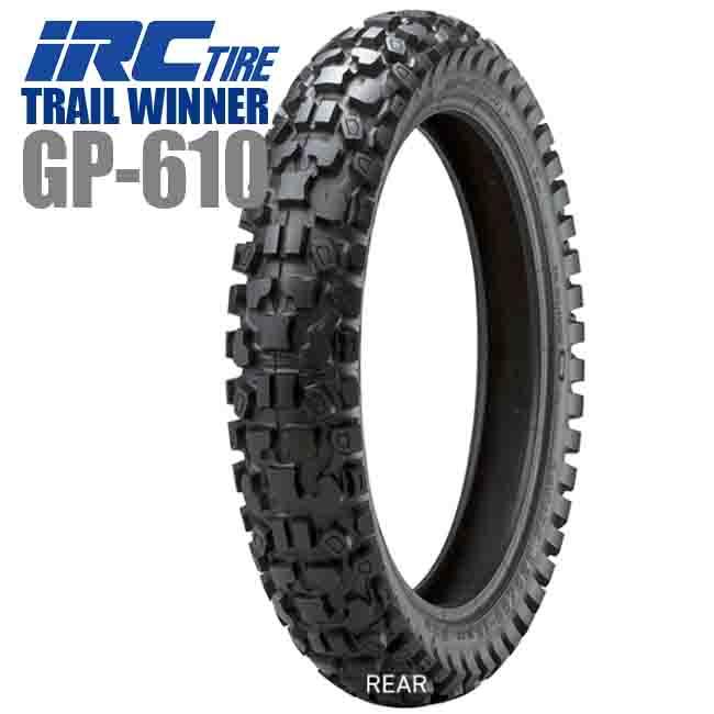 IRC 送料無料 IRC TRAIL WINNER GP-610 4.60-18 63P WT リア用 タイヤ