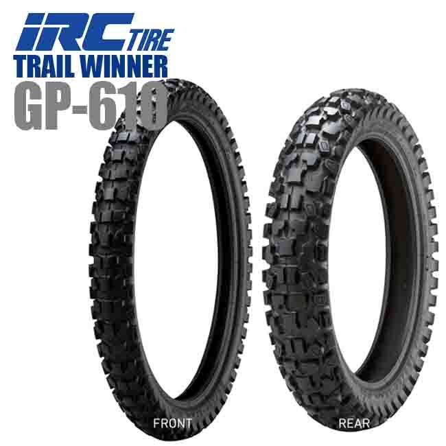 IRC 送料無料 IRC TRAIL WINNER GP-610 4.60-18 63P WT リア用 タイヤ