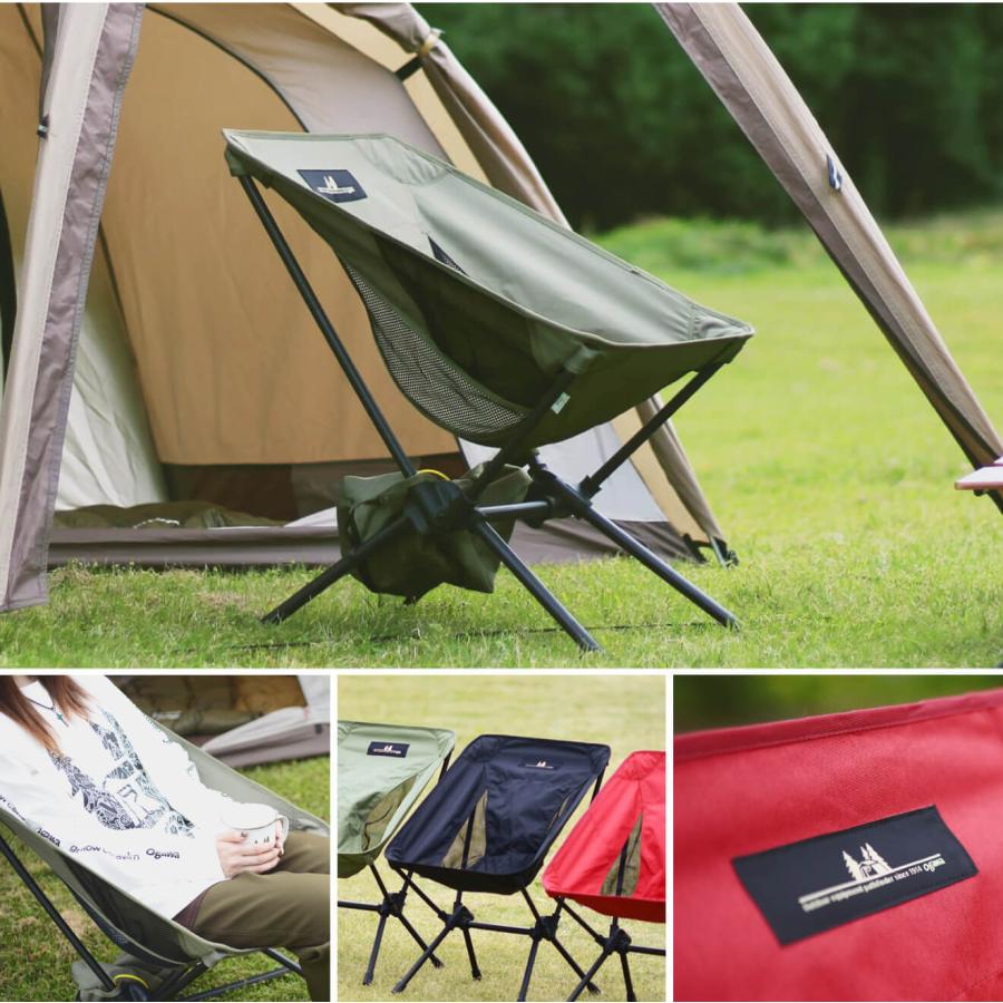 Ogawa 小川キャンパルツーアングルローチェアL バーガンディ2セット