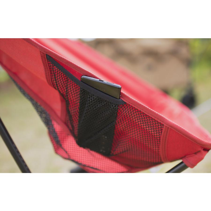 OGAWA 赤いアウトドアチェア メッシュサイドパネル ogawa 小川キャンパル/キャンパルジャパン ツーアングルチェアS