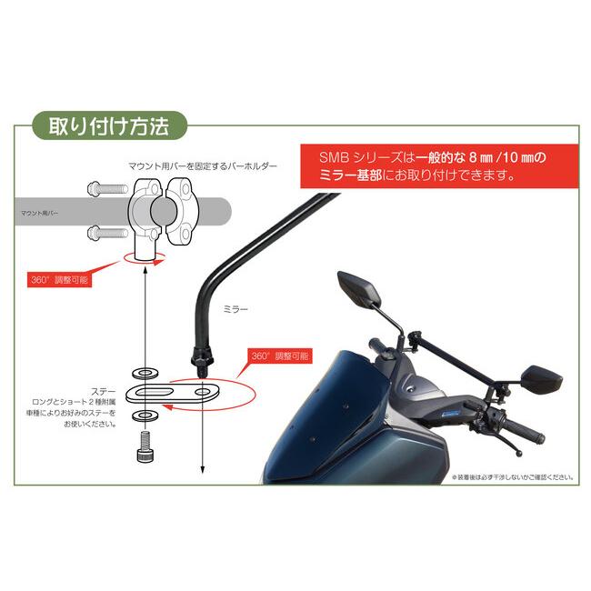 ワールドウォーク（WORLD WARK） 汎用マルチガジェットマウントバー350