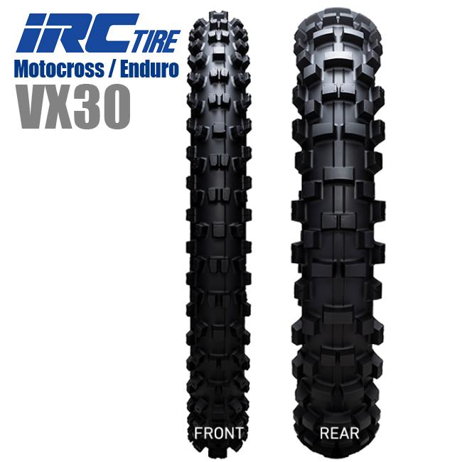 ネット IRC 送料無料 IRC VX30 100/90-19 19inch 57M WT リア用 321658 アイ