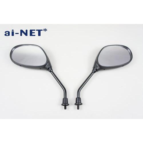 6ヶ月保証付 ミラー レッツ4 原付ミラー 左右セット 8mm 正ねじ aiNET