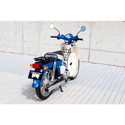 WW製 スーパーカブ110 センターバスケット wca-bsk-3 ブラック 8BJ-JA59 バイク積載 荷台 ミニネット付属 | ワールドウォーク | 09
