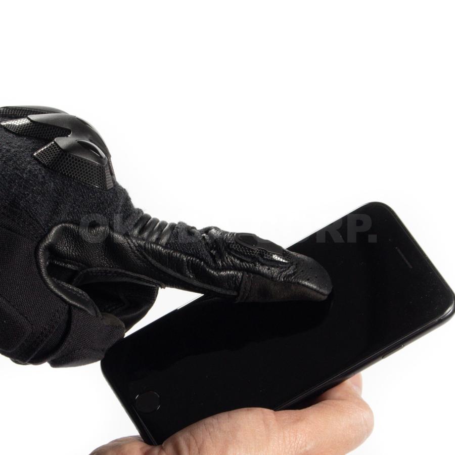 alpinestars/アルパインスターズ 3504822 HALO LEATHER GLOVES L DARK BLUE BLACK プロテクター グローブ バイク スマホ対応 ゴートレザー ヤギ革 山羊 青色_6
