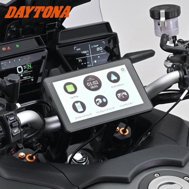 納期未定 入荷後発送 送料無料 DAYTONA(デイトナ）モトスマートモニター 23333 7インチ ツーリング バイク 取付 クランプ マウント バックモニター 防水防塵｜horidashi｜03