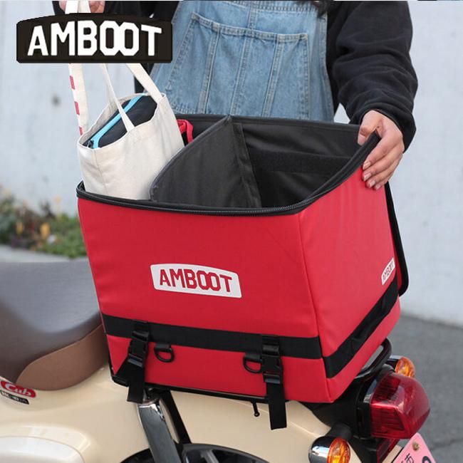 送料無料 AMBOOT アンブート リヤボックス AB-RB01-RE レッド バイク用