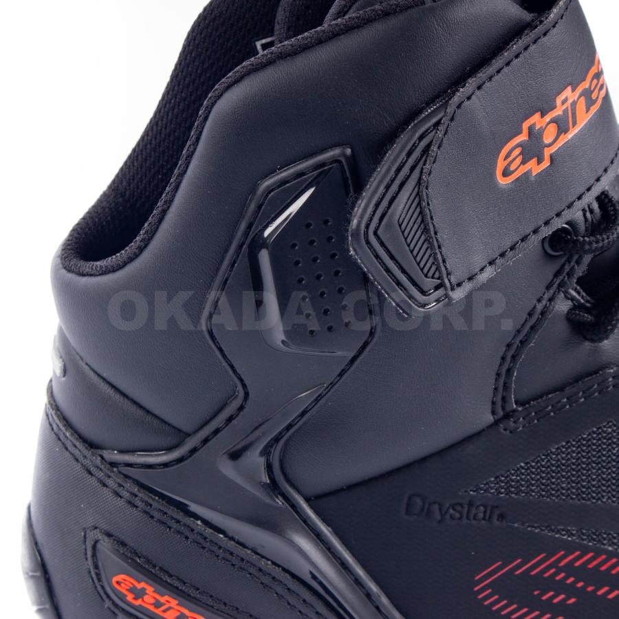 送料無料 アルパインスターズ FASTER-3 SHOE DRYSTAR 105 BLACK COOL GRAY ファスター3 ライディングシューズ バイク ショートブーツ スニーカー_3