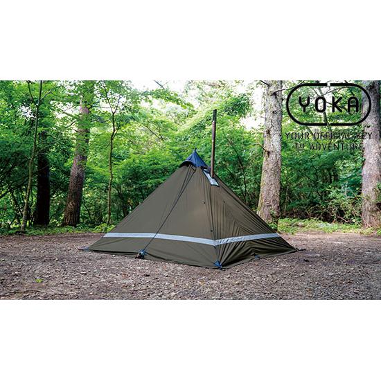 YOKA 地震対策 在庫有 YOKA/ヨカ テント YOKA TIPI TYPE2 ダークカーキ