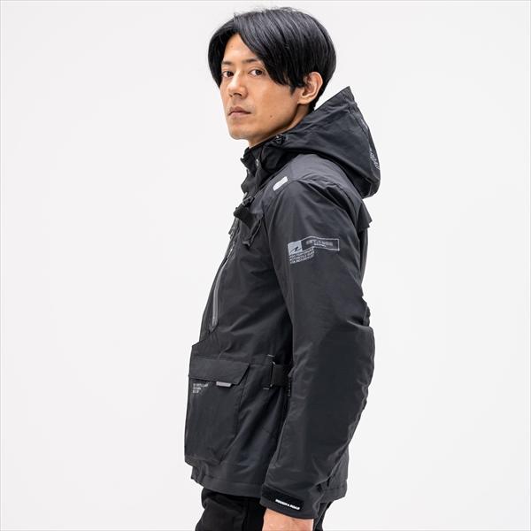 送料無料 ブラック/BL ラフ&ロード RR7252　ウォーターシールドコマンドジャケット_6