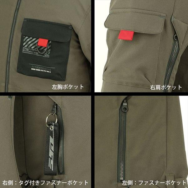 送料無料 ブラック/LL ラフ\u0026ロード RR7254 アスルーソフトシェルストレッチパーカーFP_5