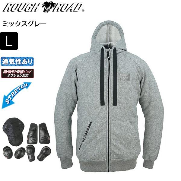 ラフ＆ロード ミックスグレー/L RR1003HP ラフライドZIPパーカーハード