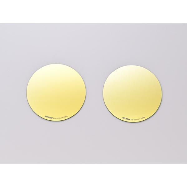 DAYTONA（デイトナ） ハイビジ貼り付けタイプミラー HONDA3 ゴールド