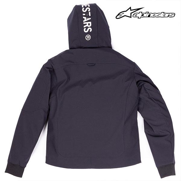 alpinestars/アルパインスターズ 4202624 RADIUM TECH HOODIE 12 BLACK WHITE Lサイズ 防水ポケット フード取り外し インナー プロテクター｜horidashi｜02