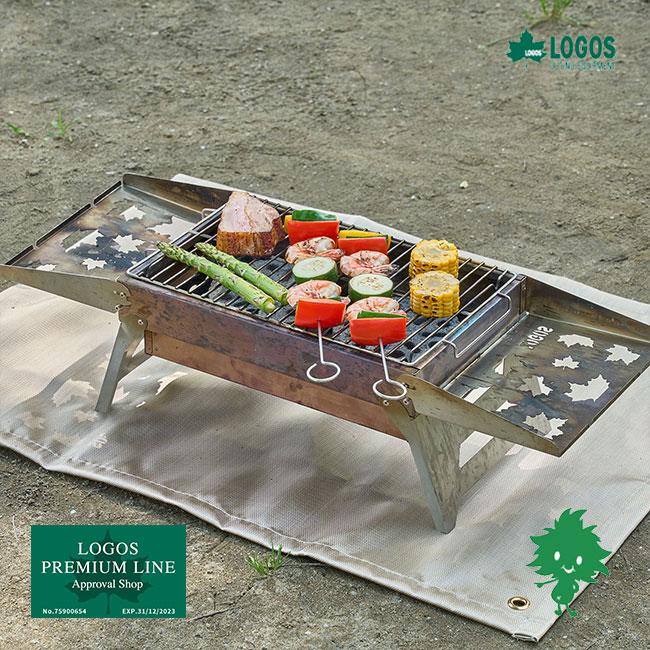 在庫有 LOGOS/ロゴス 81063000 たき火BBQベース MAKIBI料理 スマート収納 ステンレス ゴトク焼網 薪 バーベキュー キャンプ アウトドア new_9