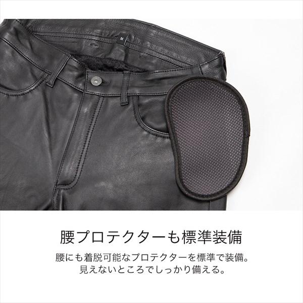 秋冬 送料無料 XL/ブラック デグナー/DEGNER DP-40 メンズ プロテクター付き レザーパンツ_7