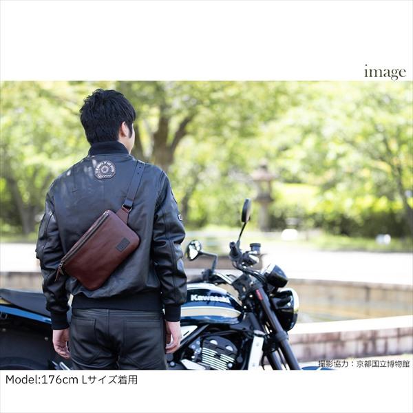 送料無料 ブラック/2XL デグナー/DEGNER 23WJ-4 シープレザー MA-1 ジャケット_9
