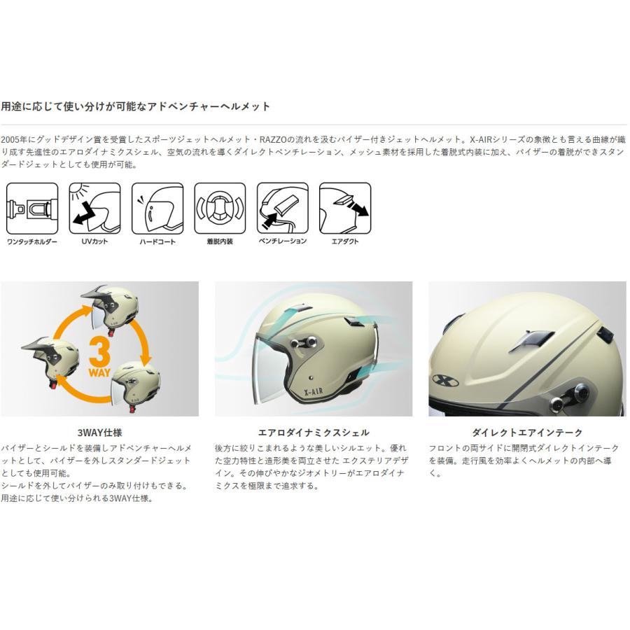 リード工業 LEAD/リード工業 X-AIR RAZZO-V マットブラック Lサイズ 59