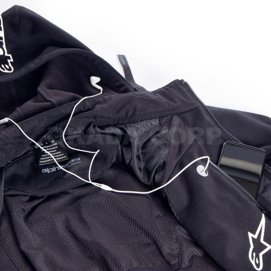 納期未定 入荷後発送 10BLACK/L alpinestars/アルパインスターズ クロームフーディーアジア 4207021の画像