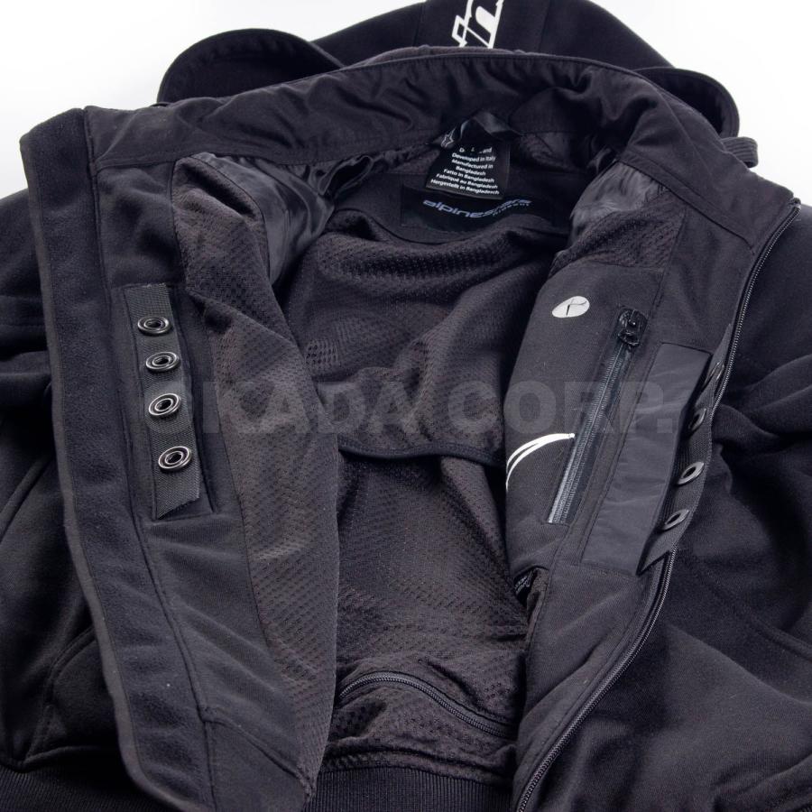 BLACKRED/M alpinestars/アルパインスターズ クロームフーディーアジア 4207021 送料無料の画像