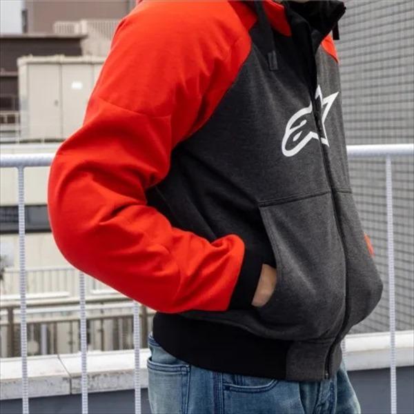 納期未定 入荷後発送 BLACKRED/2XL alpinestars/アルパインスターズ クロームフーディーアジア 4207021 送料無料の画像