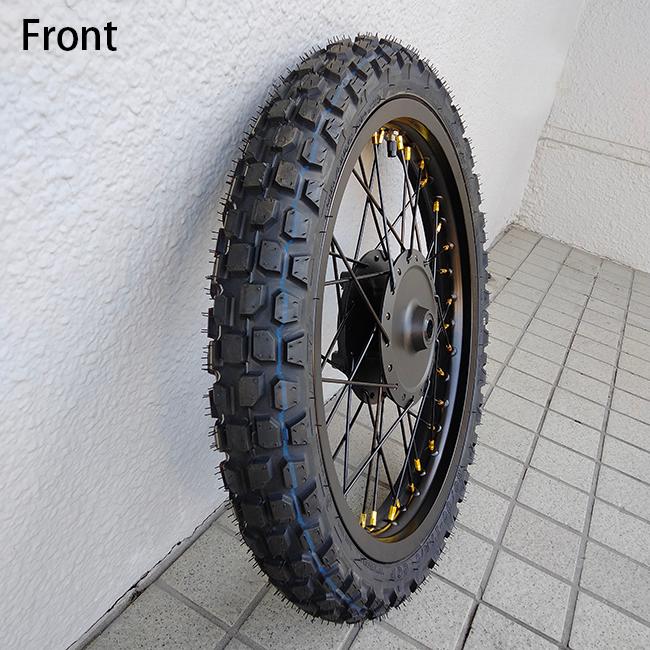 納期未定 HONDAハンターカブ用 前後タイヤ スポーク ホイールセット