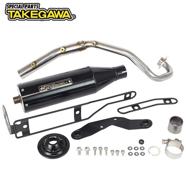 送料無料 SP武川/SPタケガワ CT125(JA65)用 トラッカーマフラー 政府認証品 CT125 JA65 ハンターカブ用マフラー ブラックアルマイト 政府認証マフラー｜horidashi｜02