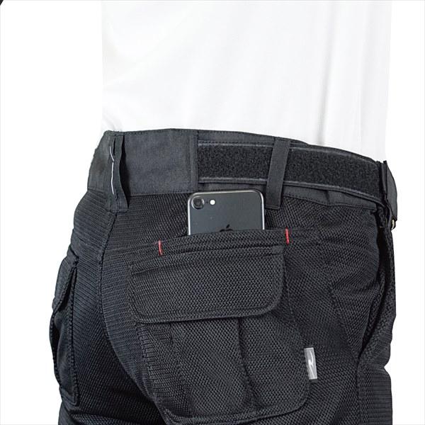 ラフロード　バイカーZIPメッシュパンツ　MW-short ラフ＆ロード 送料無料 ブラック/MW-short RR7516LF バイカーZIP