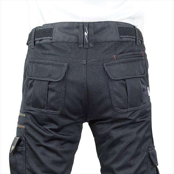 【美品】ラフ&ロードメッシュパンツ ブラック LL-short ラフ＆ロード 送料無料 ブラック/LW-short RR7516LF バイカーZIP