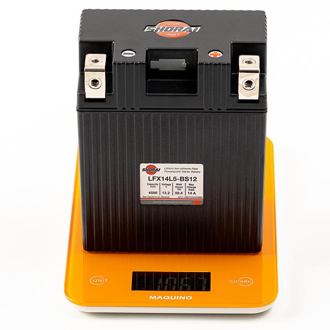 在庫有 SHORAI/ショーライ LFX14L5-BS12 ユアサ互換 YB14L-B2 YB14L-A2 リン酸 超小型 超軽量 高耐久性 バイク 3年保証 メンテナンスフリー リチウムバッテリーの画像