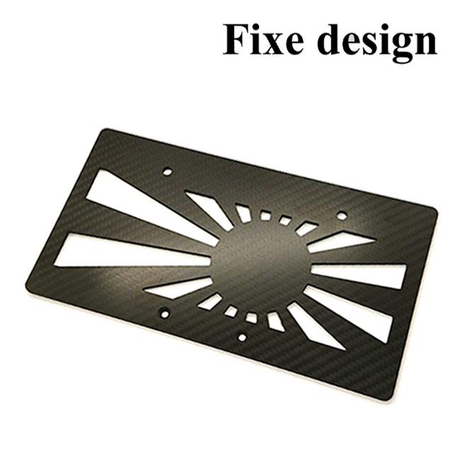 Fixe design CFRP ライセンスプレートベース アサヒ FDLP102 カーボン