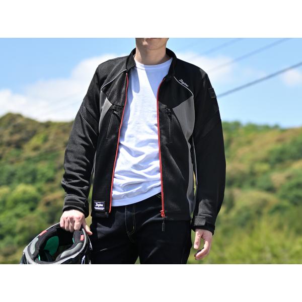 DAYTONA（デイトナ） ブラックレッド/2XL 送料無料 DJ-011 フル