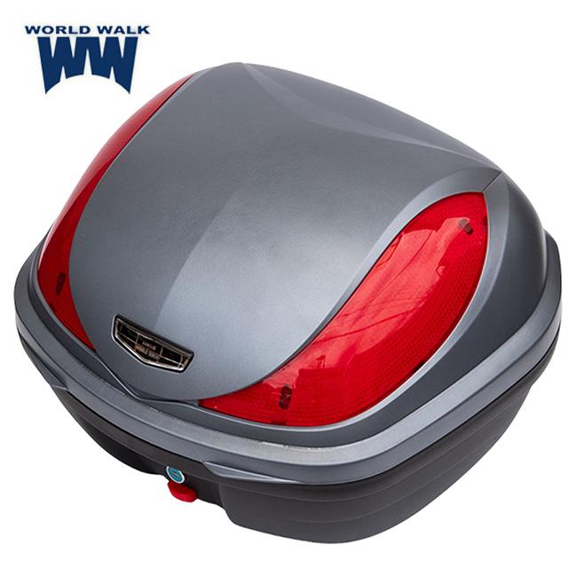 ワールドウォーク PCX純正色塗装リアボックス キャリアセット マットコスモシルバーメタリック wca-32-hwb32-10_mcsmの画像
