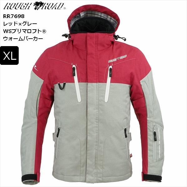 ラフ＆ロード レッド×グレー/XL 送料無料 WSプリマロフト ウォーム