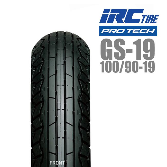 IRC IRC PROTECH GS-19 100/90-19 フロント用タイヤ 321659 M/C 57H TL