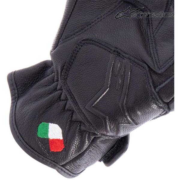 alpinestars/アルパインスターズ 1694799102 DYNO LEATHER GLOVE 1100 BLACK BLACK Mサイズ ゴートレザー パンチング加工 スマホタッチ_3