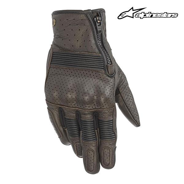 Alpinestars Rayburn V2 Motorradhandschuhe – Ziegenleder, Tabakbraun, Größe L
