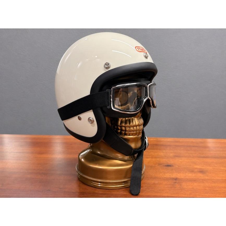在庫有 ヘルメットゴーグル ジェットヘルメット ブラック/クリア